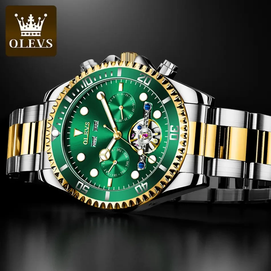 Olevs Men's Watch 6605 - Image 2