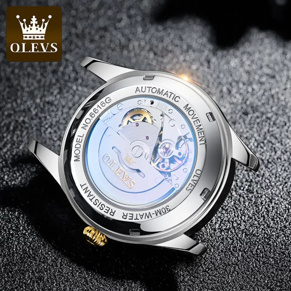 Olevs Men's Watch 6616 - Image 3