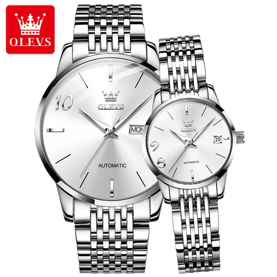 Olevs Couple Watch 6632 - Image 6