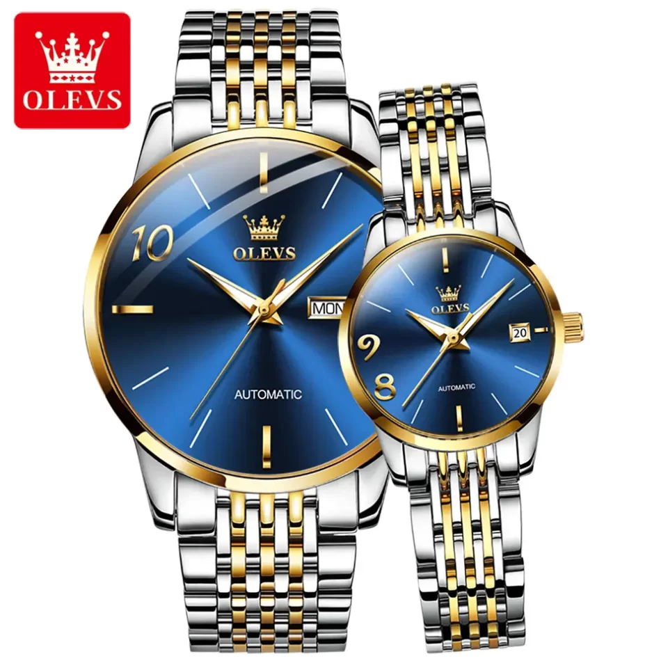 Olevs Couple Watch 6632 - Image 7