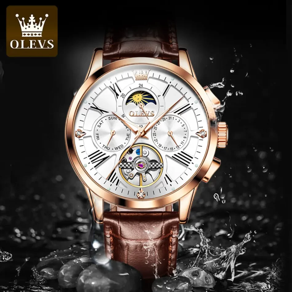 Olevs Men's Watch 9912 - Image 3