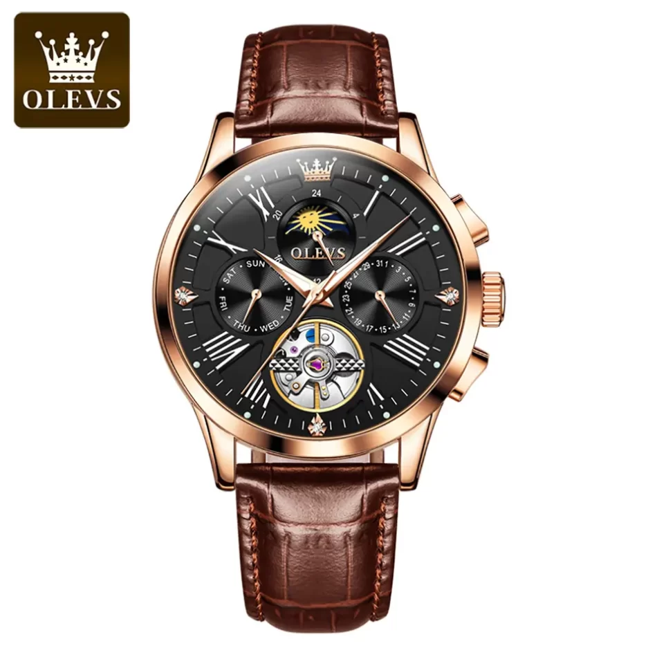 Olevs Men's Watch 9912 - Image 8