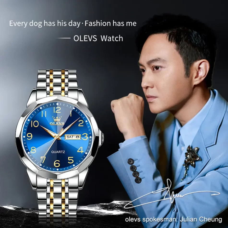 Olevs Men's Watch 9970 - Image 2