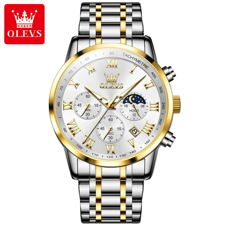 Olevs Men's Watch 5529S - Image 12