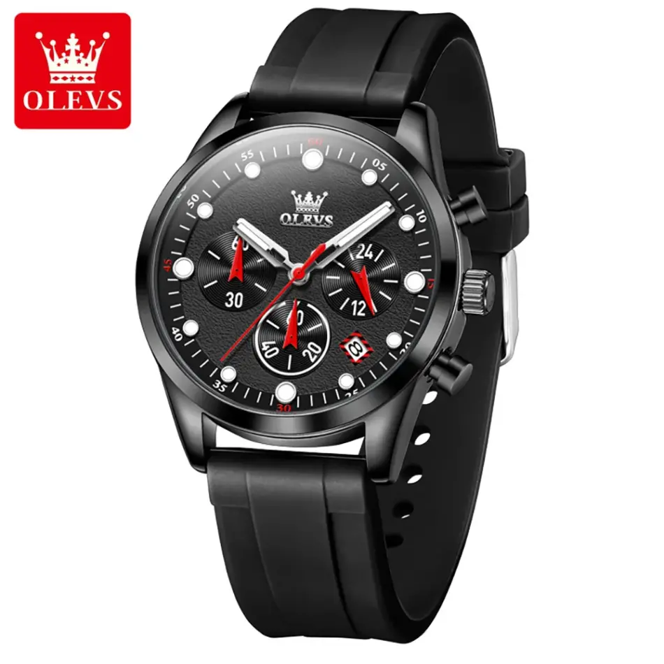 Olevs Men's Watch 5602 - Image 8