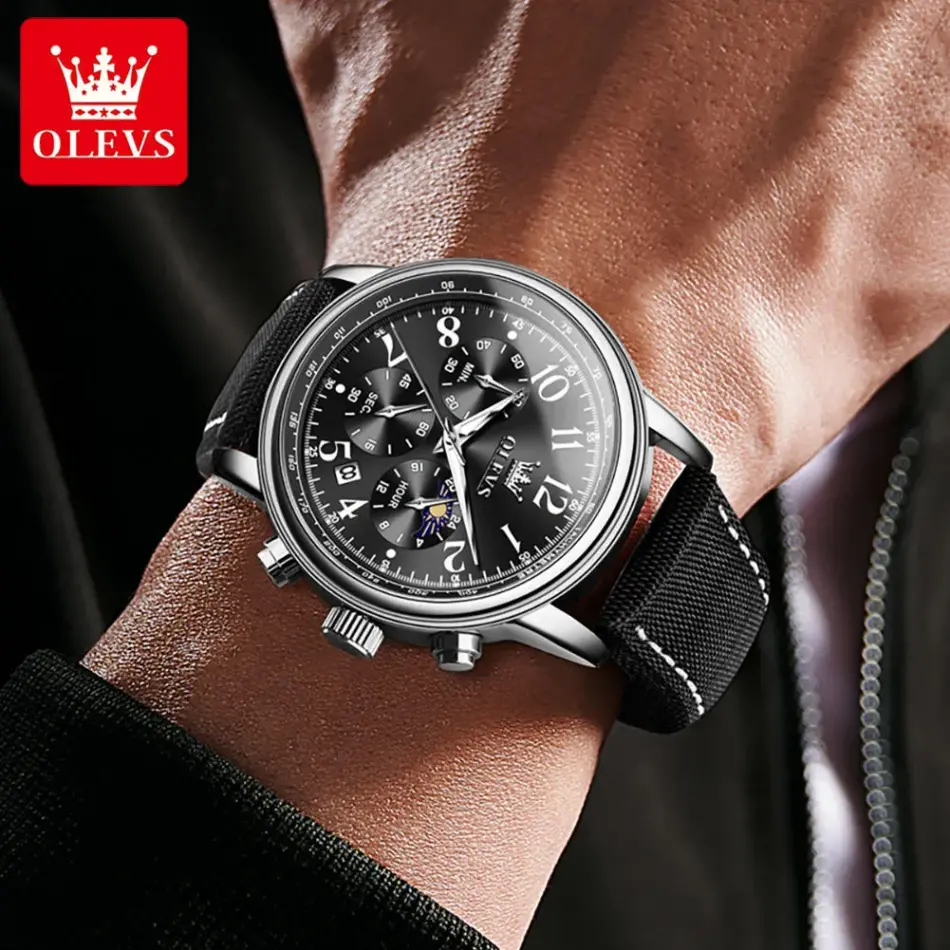 Olevs Men's Watch 2912 - Image 4