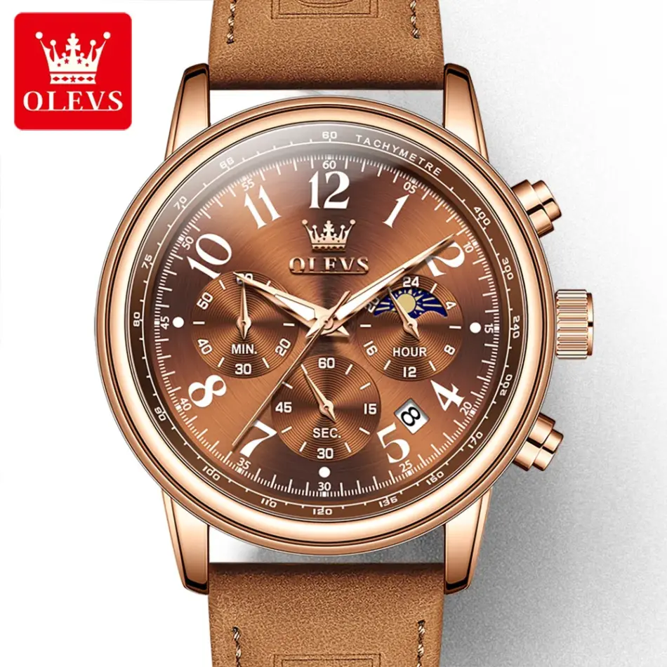 Olevs Men's Watch 2912 - Image 7