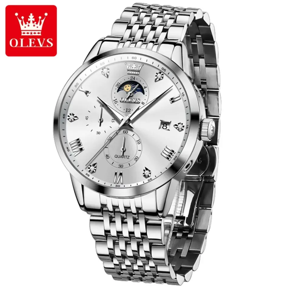 Olevs Men's Watch 2925 - Image 9