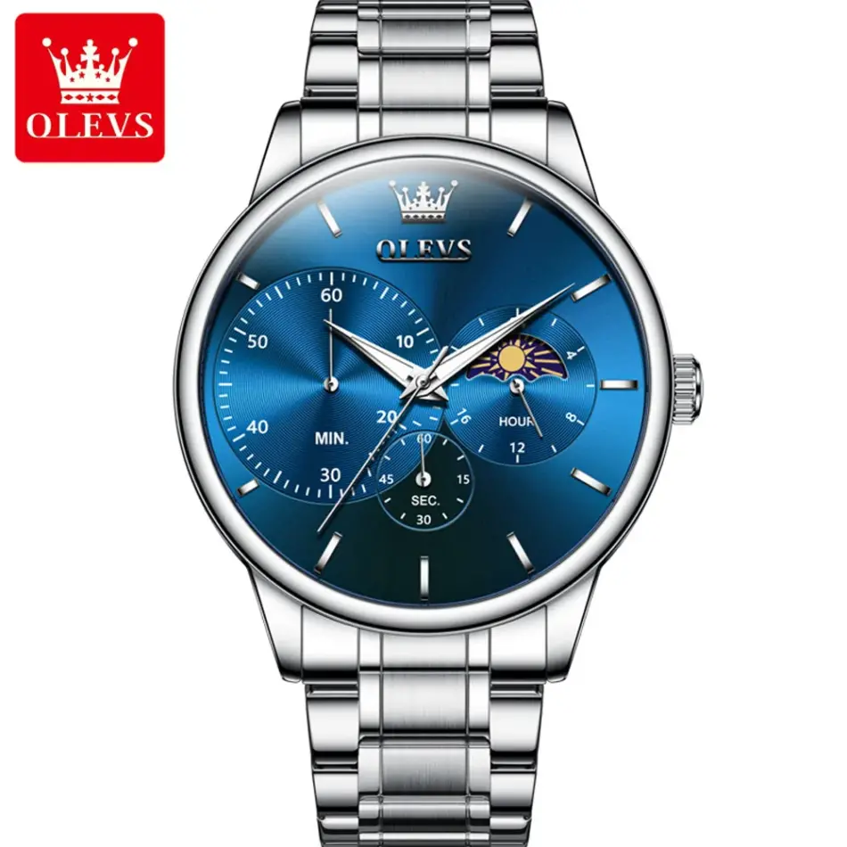 Olevs Men's Watch 2936 - Image 7