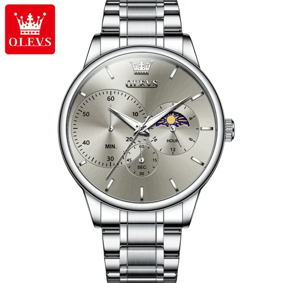 Olevs Men's Watch 2936 - Image 8