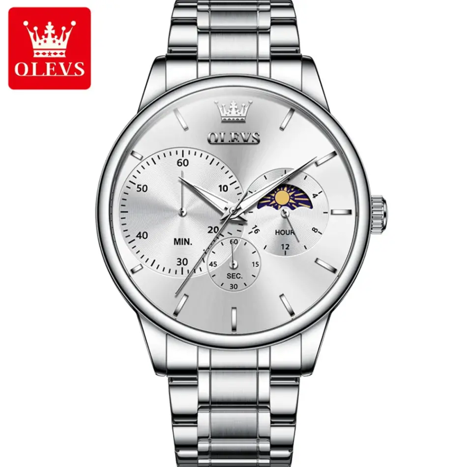 Olevs Men's Watch 2936 - Image 9