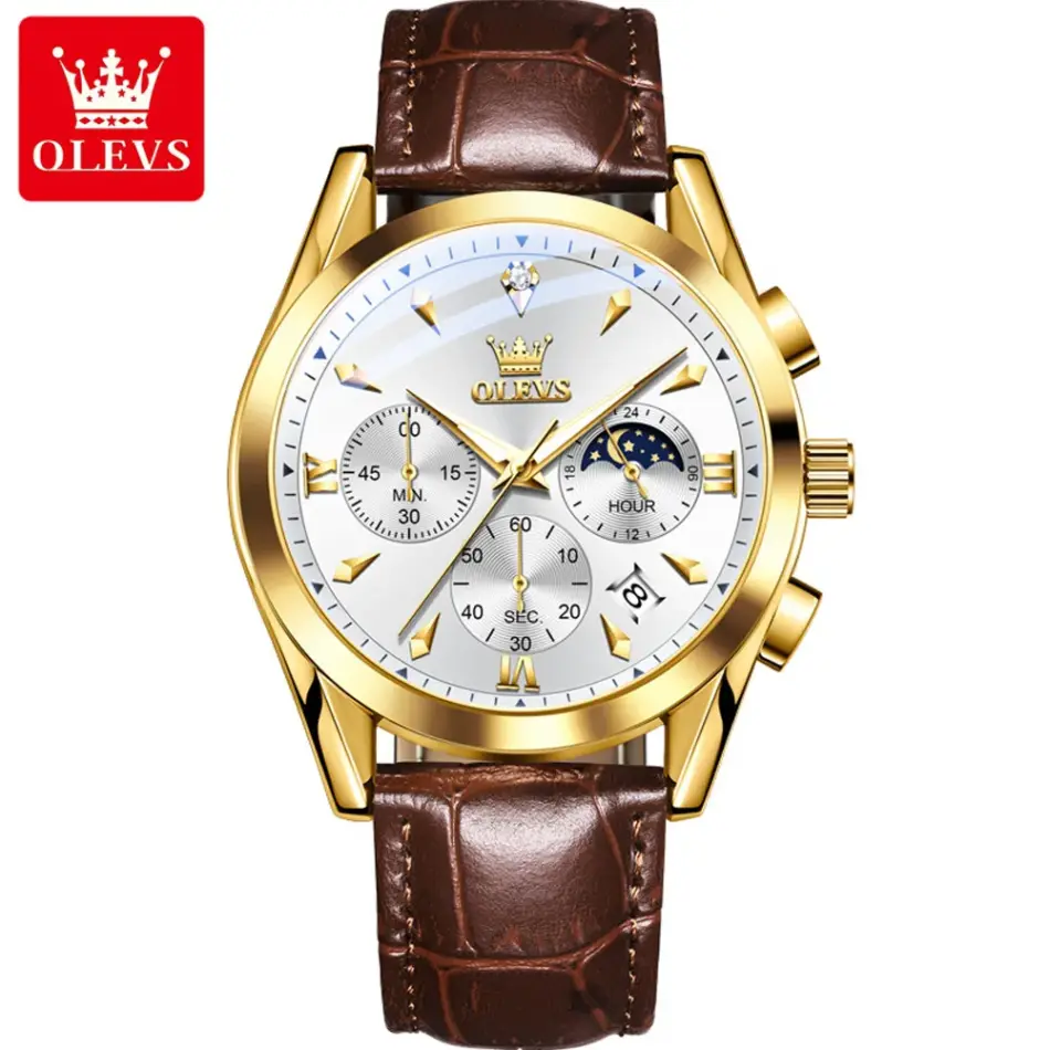 Olevs Men's Watch 3609 - Image 10