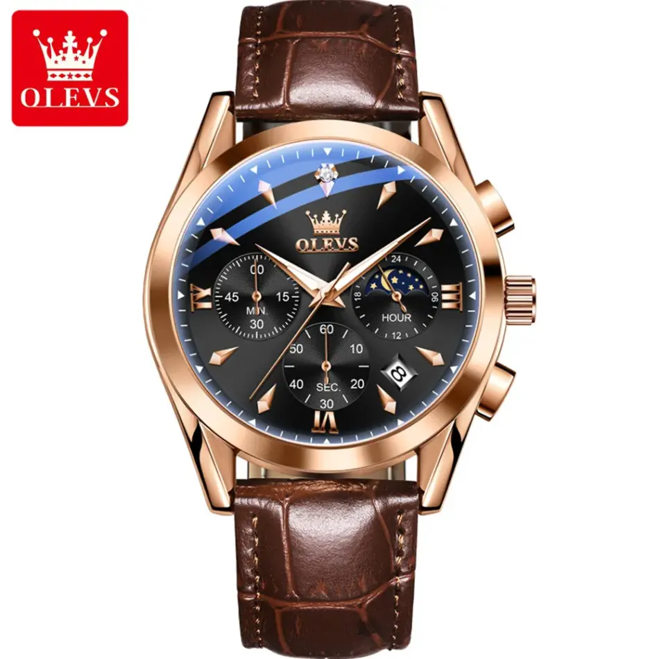 Olevs Men's Watch 3609 - Image 14