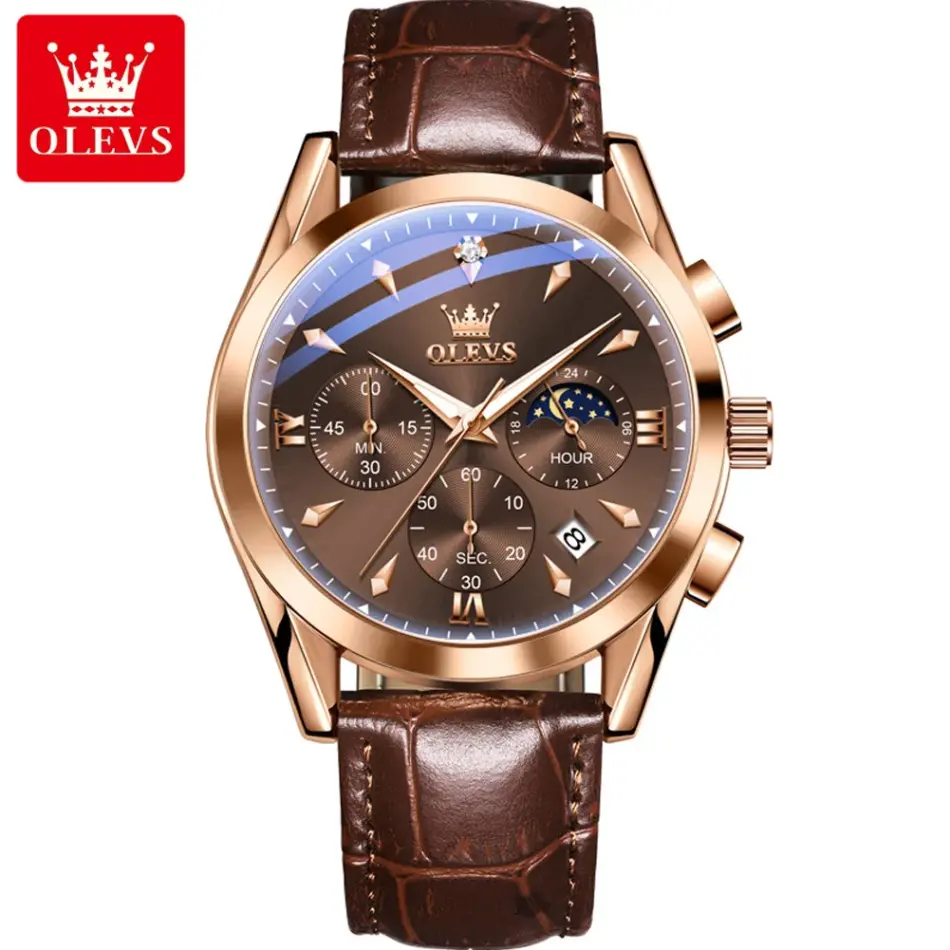 Olevs Men's Watch 3609 - Image 15