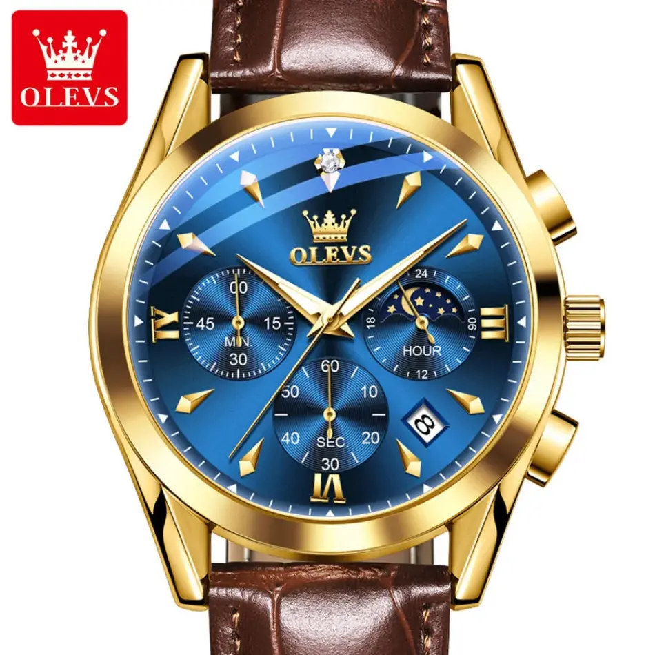 Olevs Men's Watch 3609 - Image 2