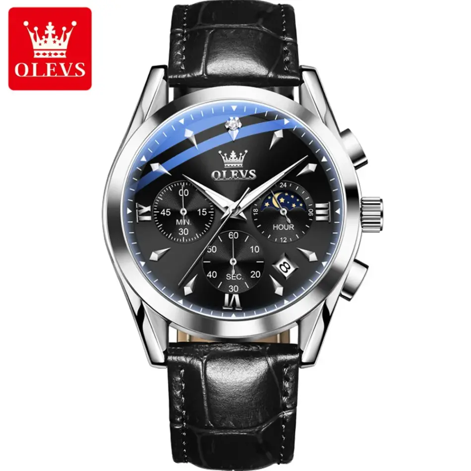 Olevs Men's Watch 3609 - Image 8