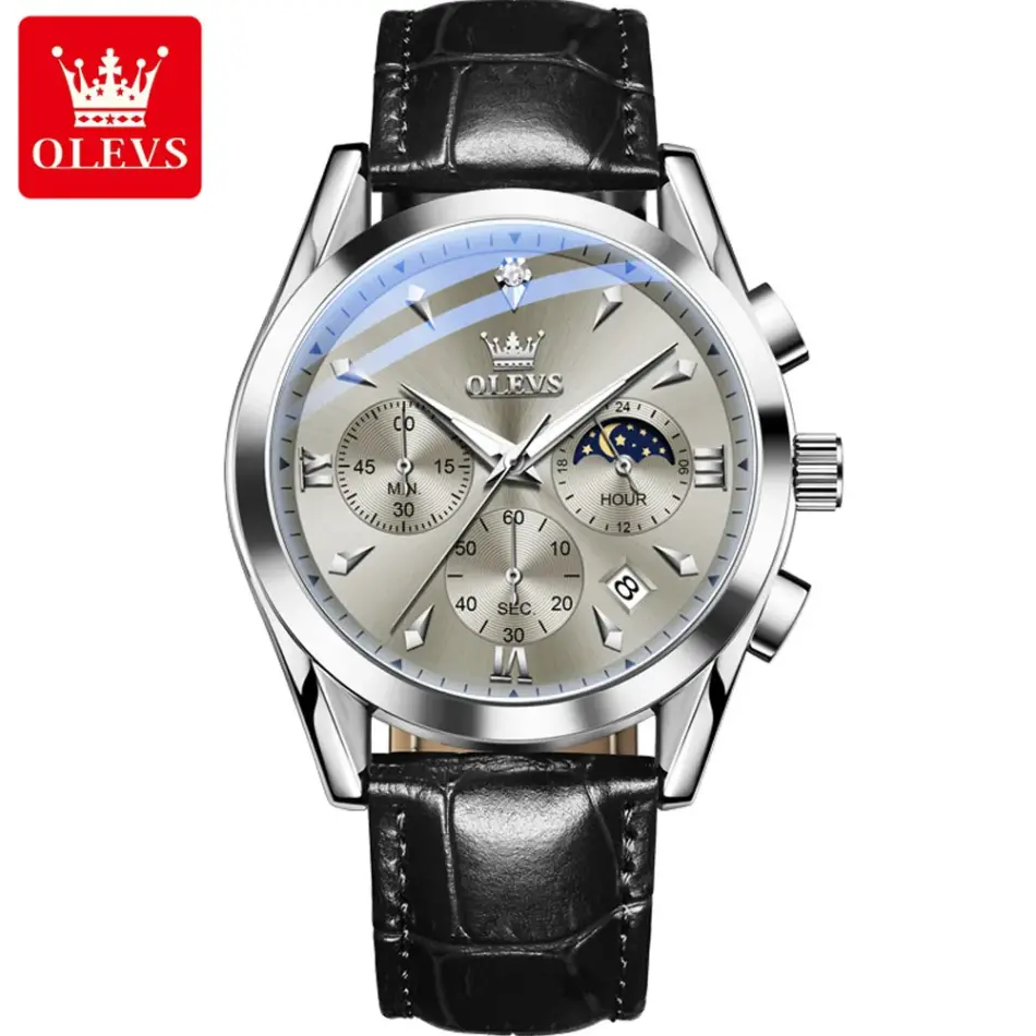 Olevs Men's Watch 3609 - Image 9