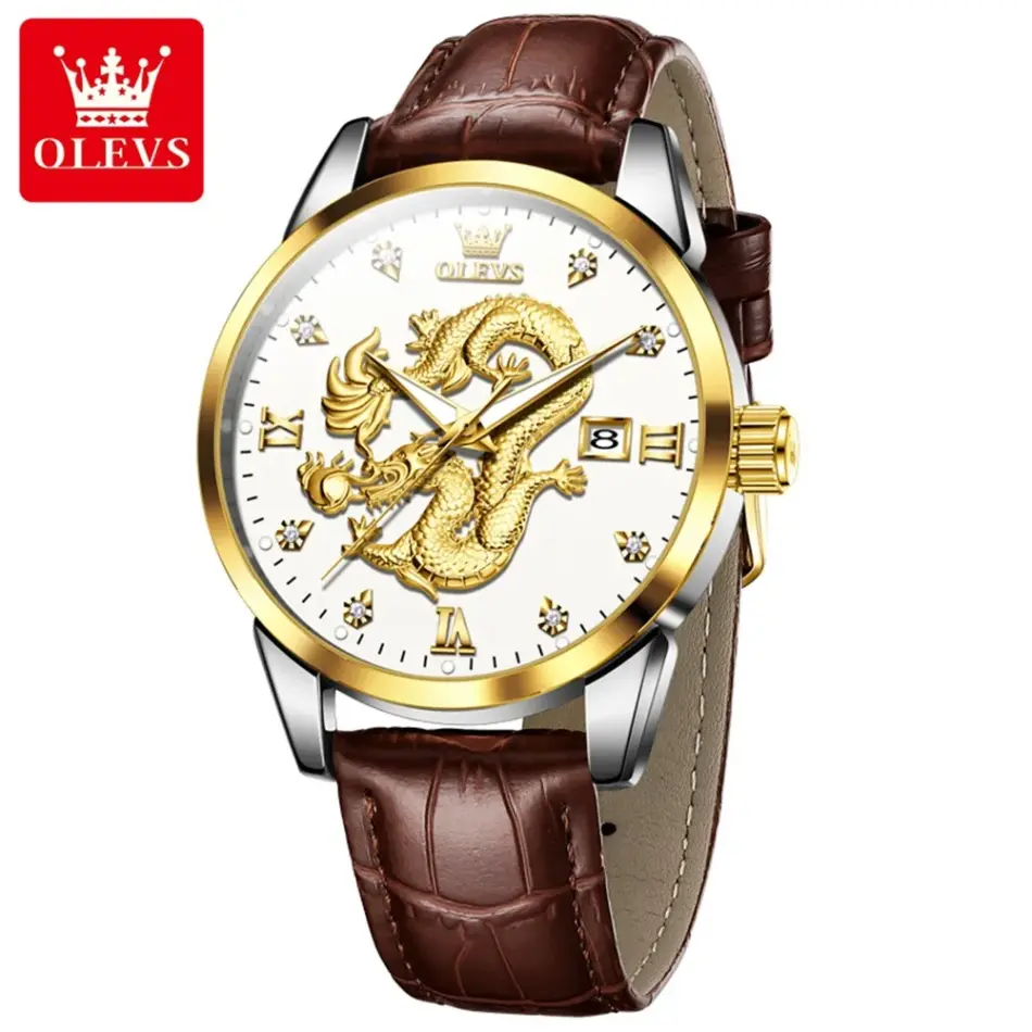 Olevs Men's Watch 3619 - Image 9