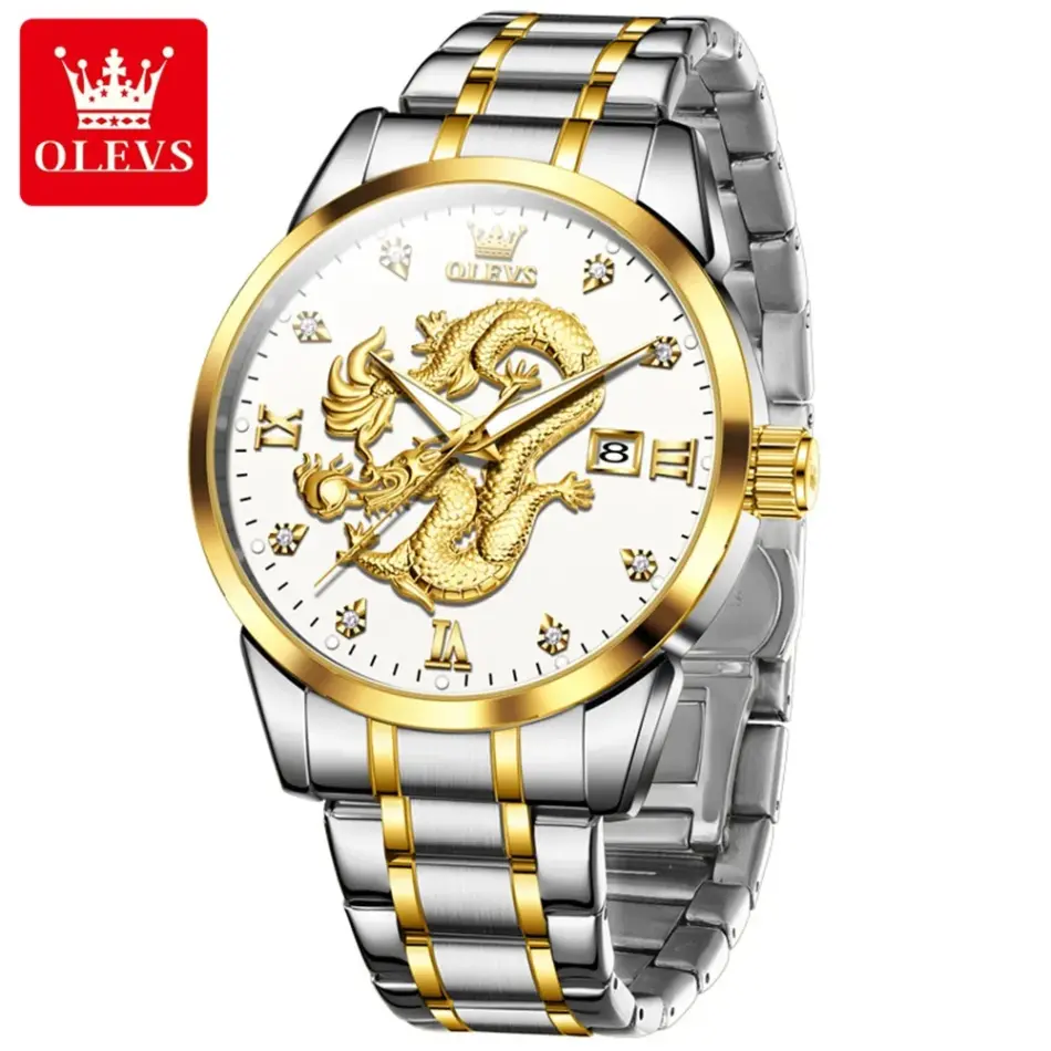 Olevs Men's Watch 3619 - Image 6