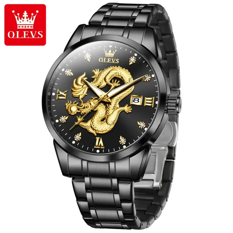 Olevs Men's Watch 3619 - Image 8