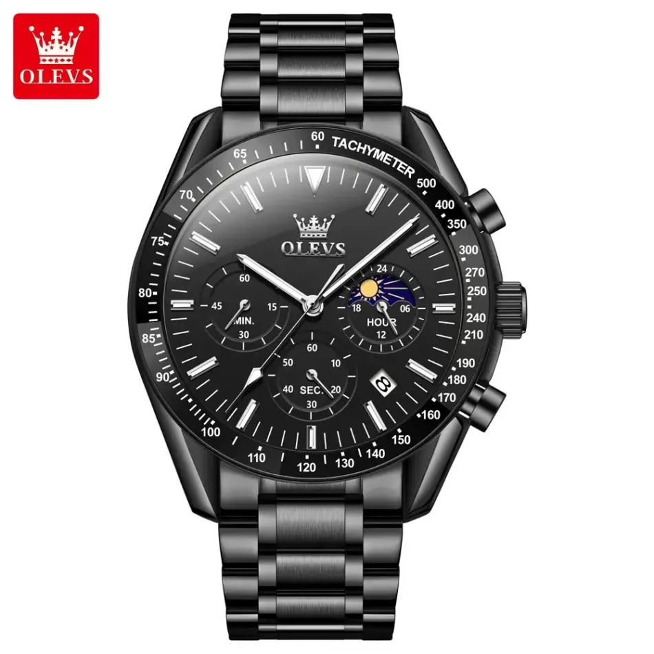 Olevs Men's Watch 3618 - Image 9