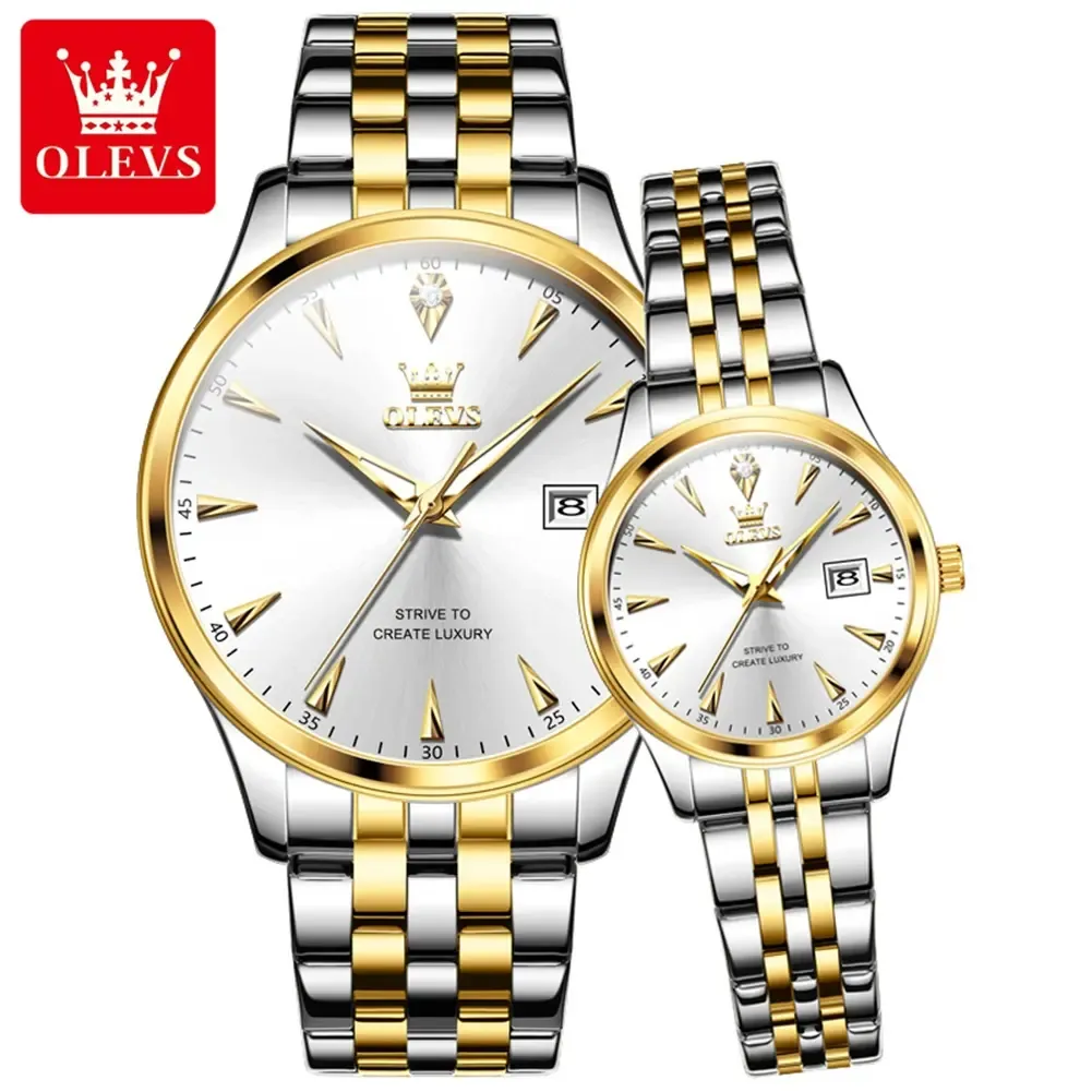 Olevs Couple Watch 5598