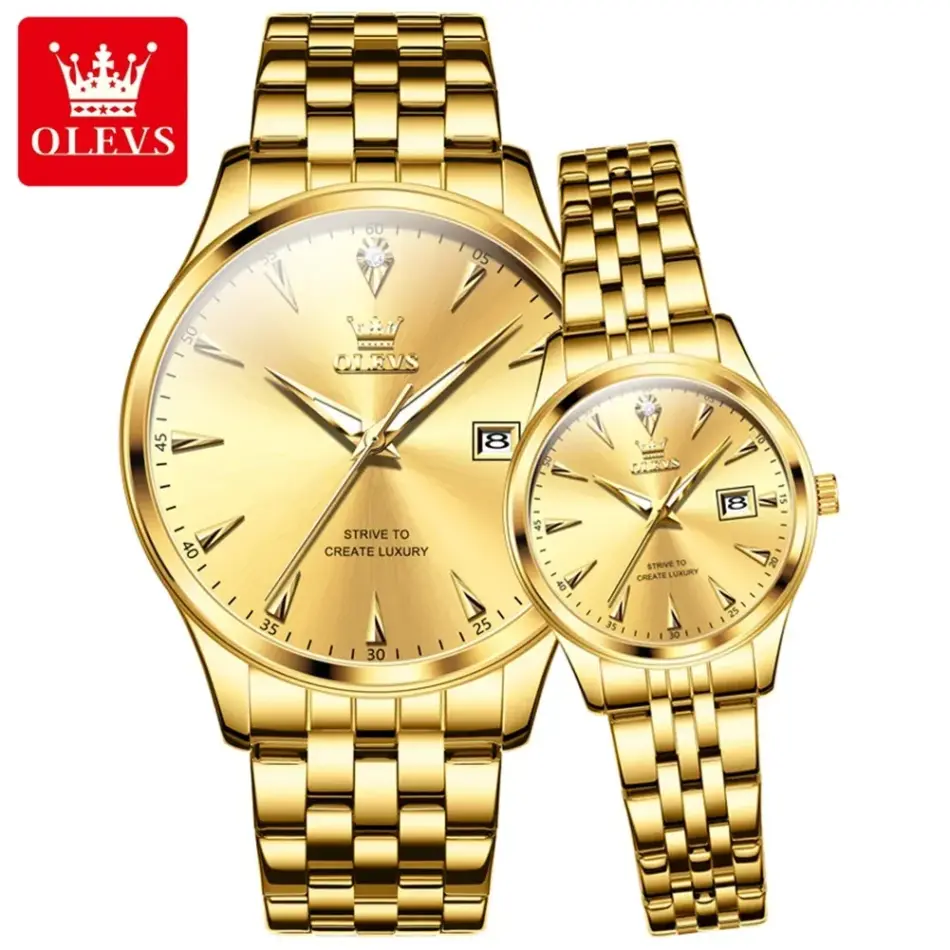 Olevs Couple Watch 5598 - Image 6