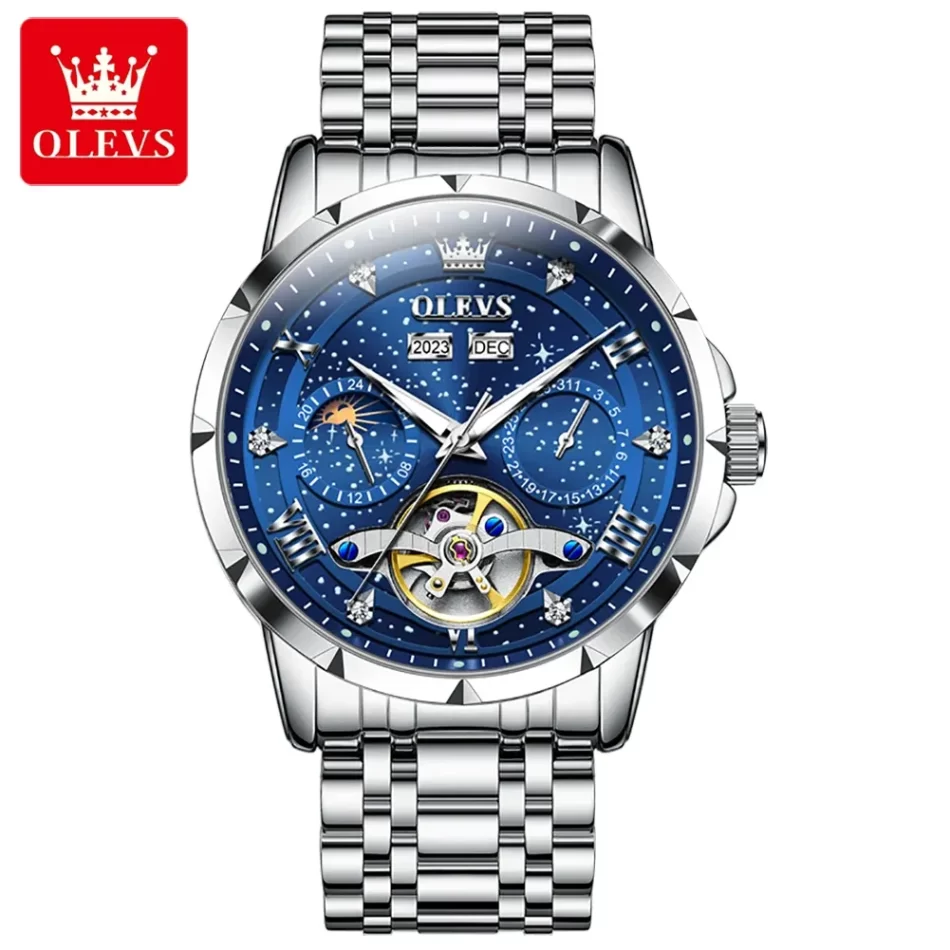 Olevs Men's Watch 6690 - Image 6