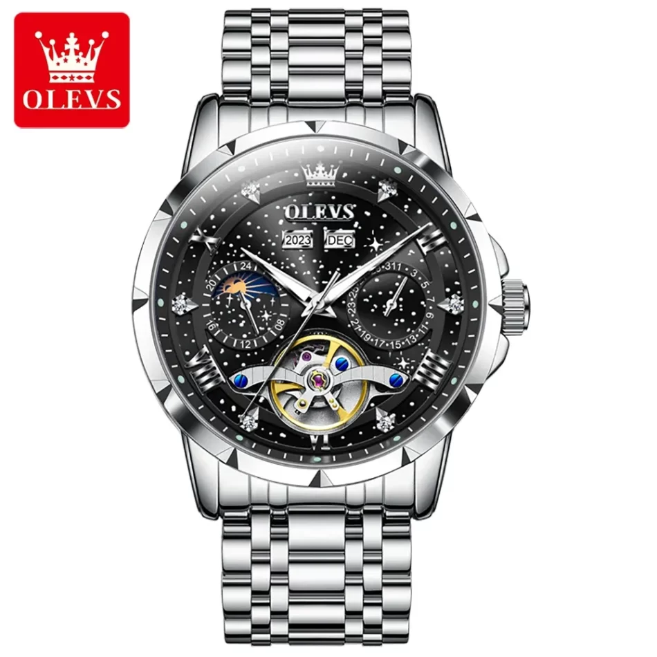 Olevs Men's Watch 6690 - Image 7