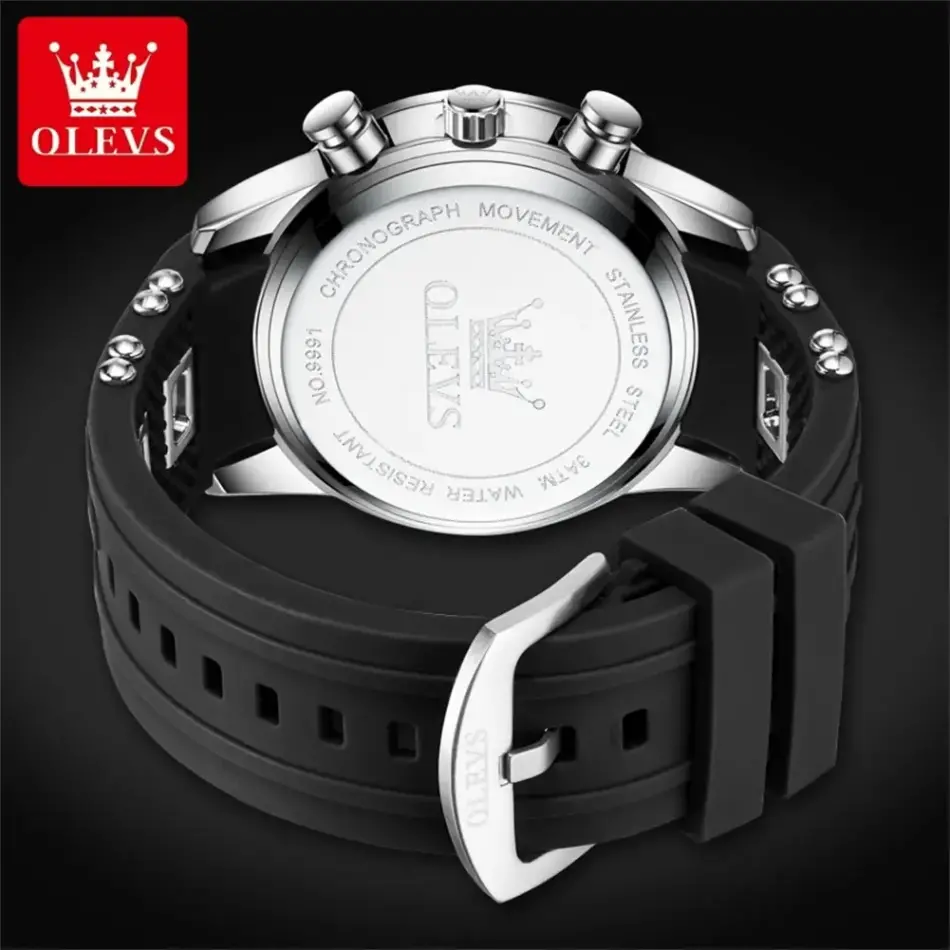 Olevs Men's Watch 9991 - Image 3