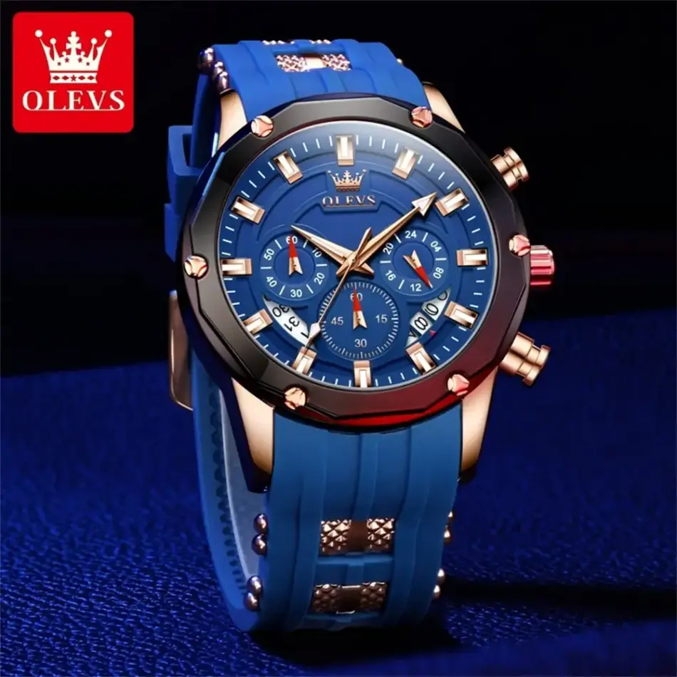 Olevs Men's Watch 9991 - Image 4