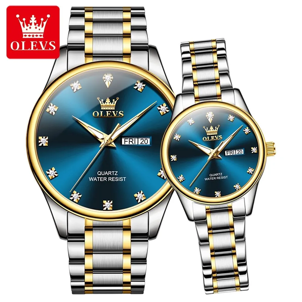 Olevs Couple Watch 3612