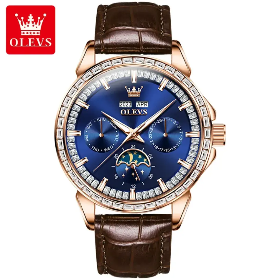 Olevs Men's Watch 6695 - Image 11