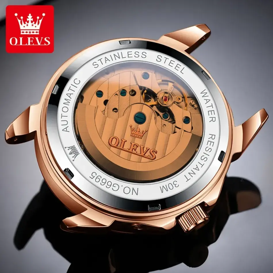 Olevs Men's Watch 6695 - Image 3