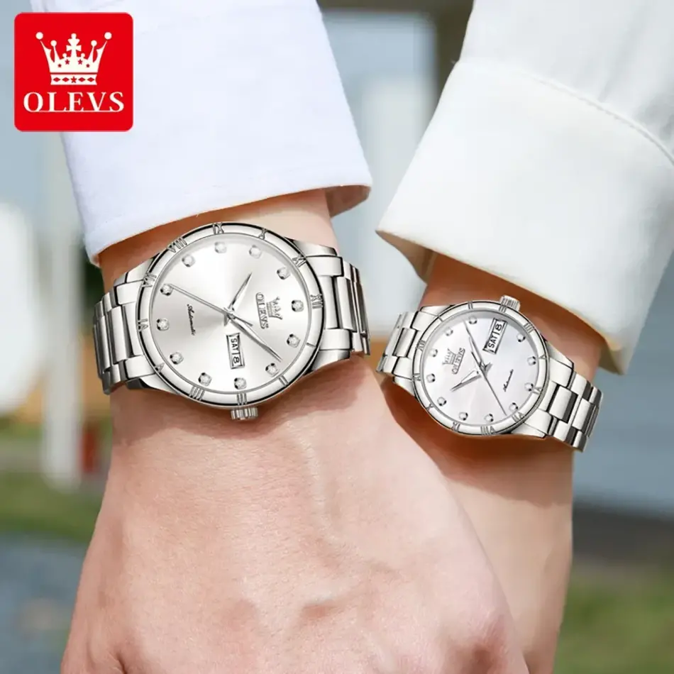 Olevs Couple Watch 7030 - Image 2