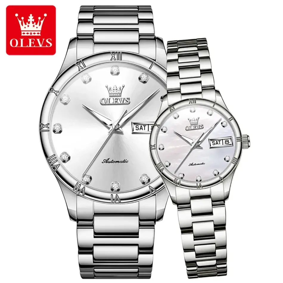 Olevs Couple Watch 7030 - Image 5