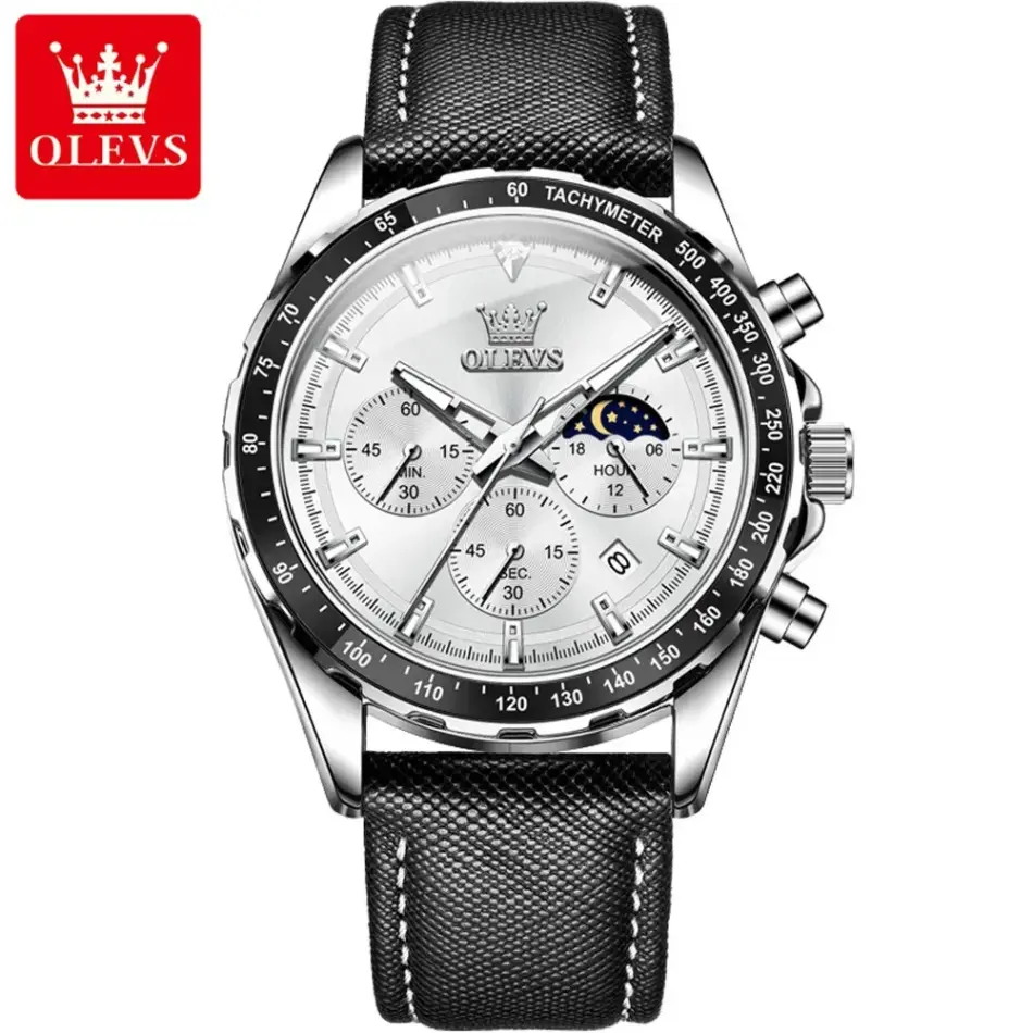 Olevs Men's Watch 2945 - Image 9