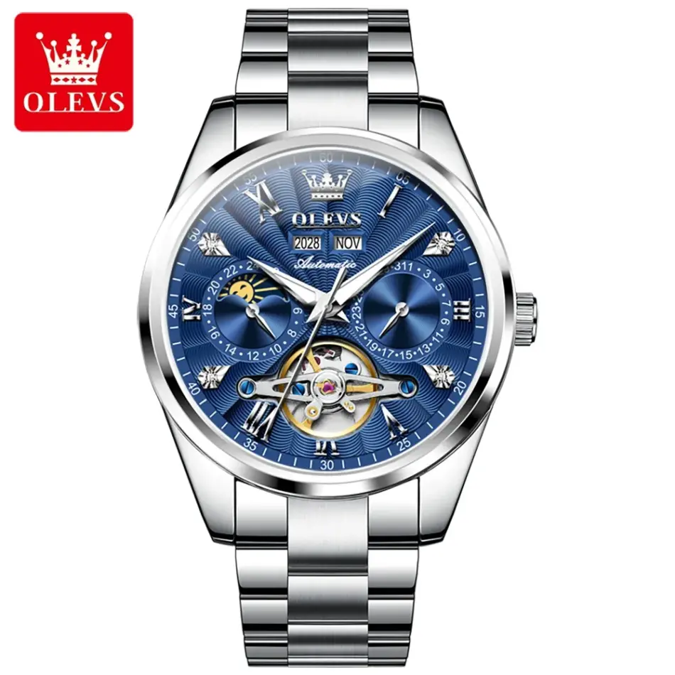 Olevs Men's Watch 7028 - Image 10