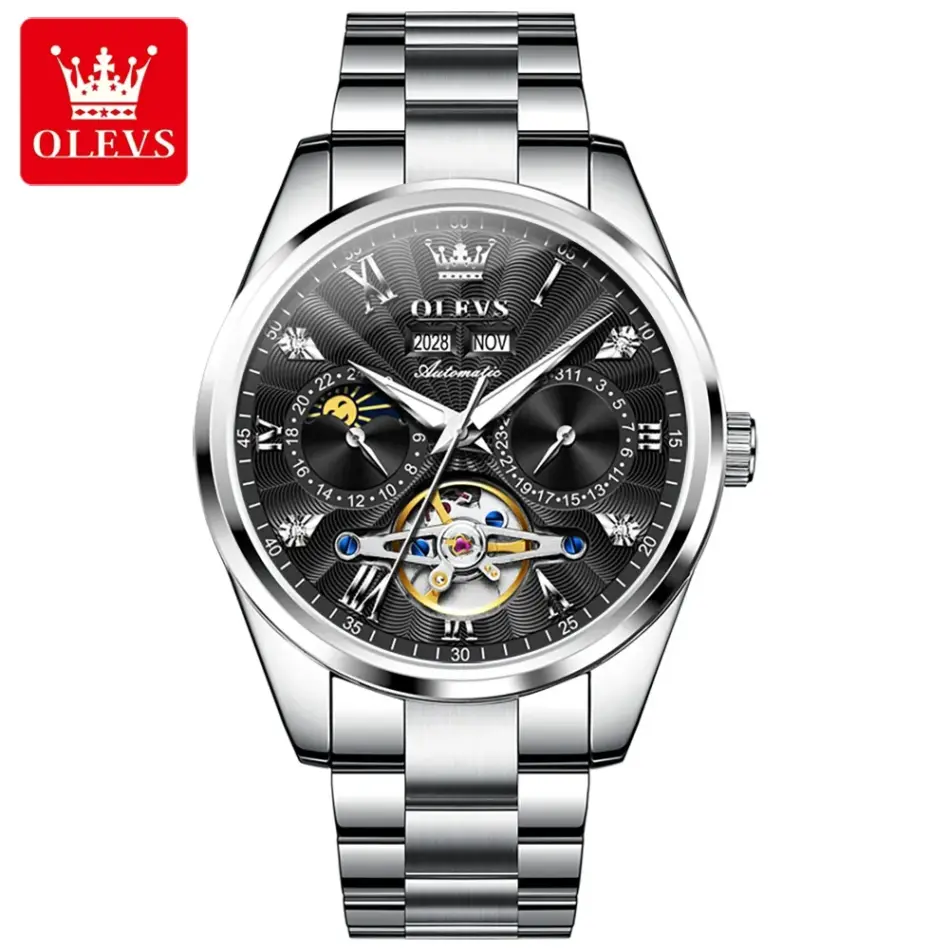 Olevs Men's Watch 7028 - Image 8