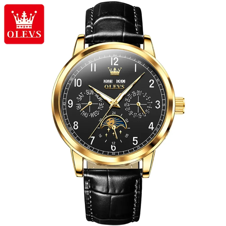 Olevs Men's Watch 6698 - Image 10