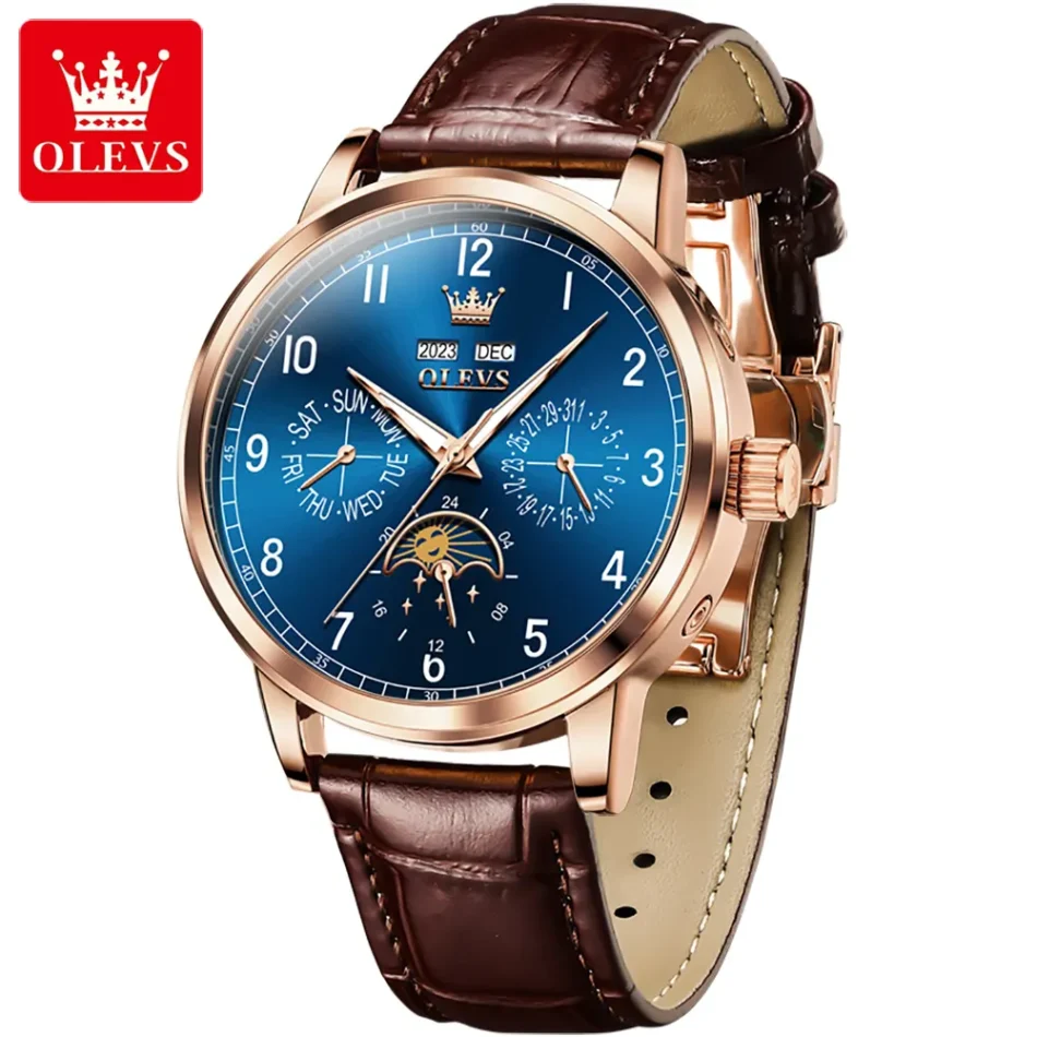 Olevs Men's Watch 6698 - Image 2