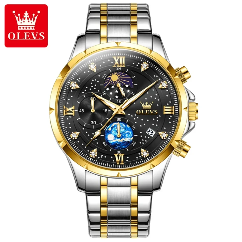 Olevs Men's Watch 9807 - Image 12