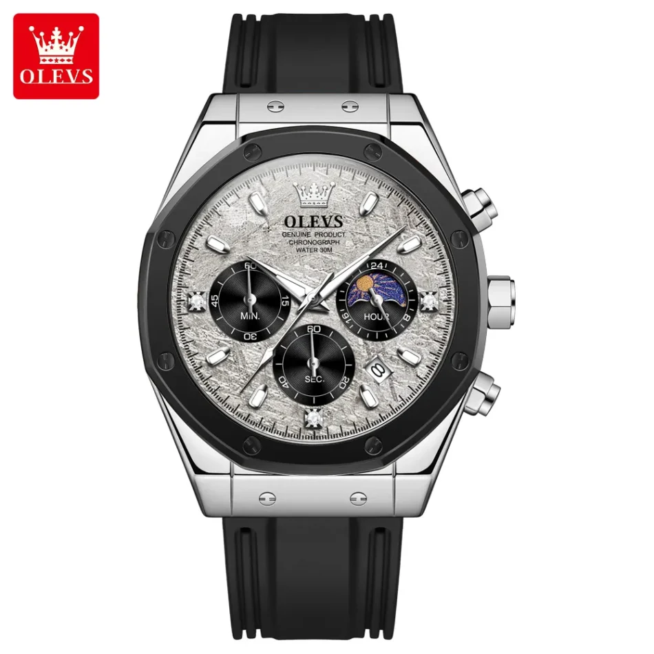 Olevs Men's Watch 9911 - Image 9