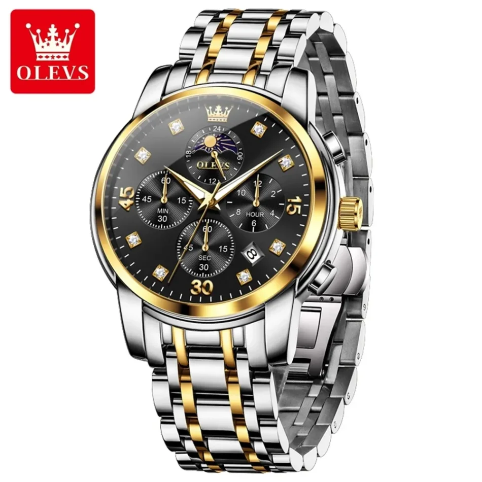 Olevs Men's Watch 3652 - Image 10