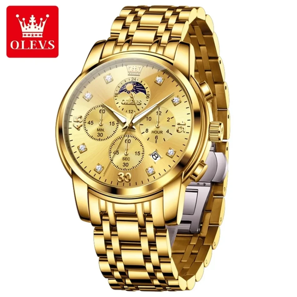 Olevs Men's Watch 3652 - Image 12