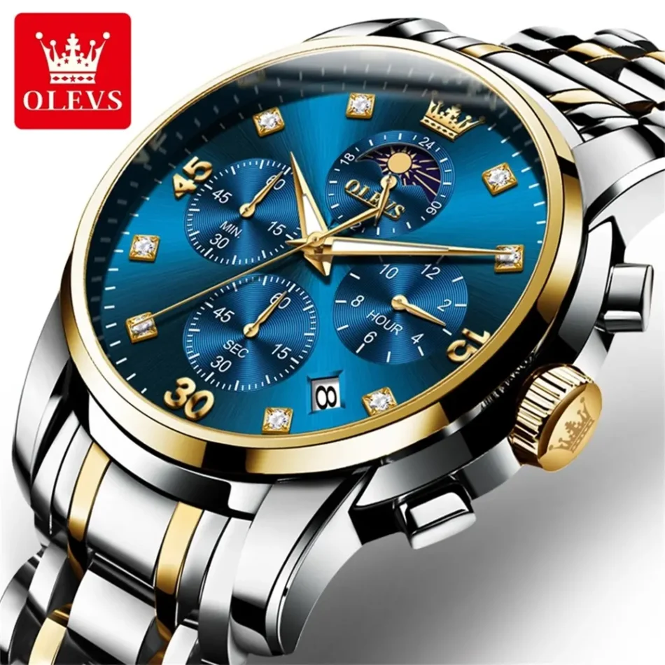 Olevs Men's Watch 3652 - Image 2