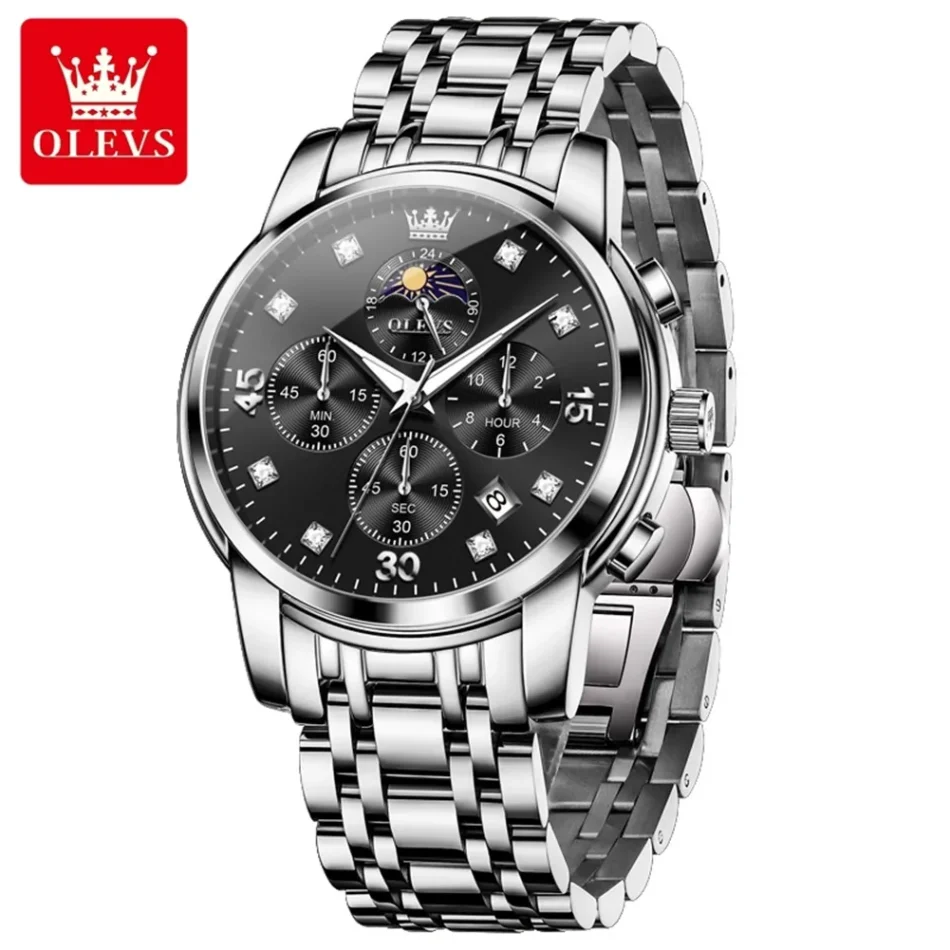 Olevs Men's Watch 3652 - Image 8