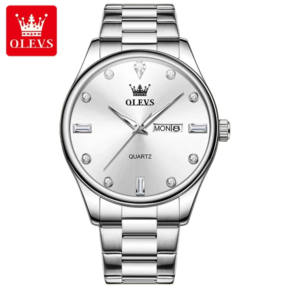 Olevs Couple Watch 3621 - Image 6