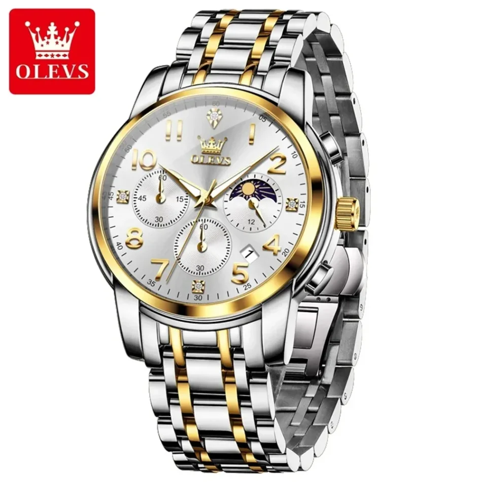 Olevs Men's Watch 3628 - Image 6