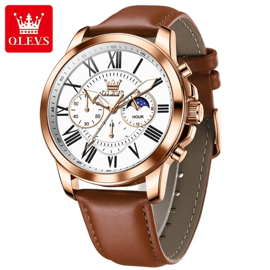 Olevs Men's Watch 3632 - Image 10